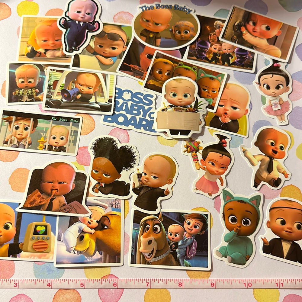 *3/$10* 71. Stickers - boss baby themed